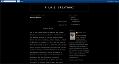 Desktop Screenshot of finecreationz.blogspot.com