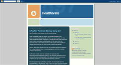 Desktop Screenshot of healthivate.blogspot.com