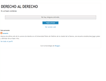 Tablet Screenshot of derechoalderecho.blogspot.com