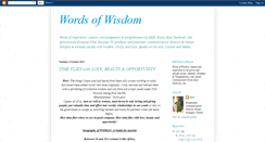 Desktop Screenshot of kkdwisewords.blogspot.com