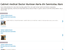 Tablet Screenshot of cabinetmedical-munteanmaria.blogspot.com