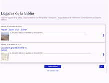 Tablet Screenshot of lugaresdelabiblia.blogspot.com