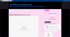 Desktop Screenshot of nicevideo2u.blogspot.com