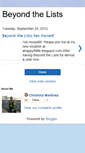 Mobile Screenshot of beyondthelists.blogspot.com