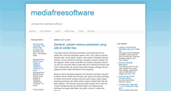 Desktop Screenshot of mediafreesoftware.blogspot.com