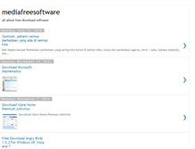 Tablet Screenshot of mediafreesoftware.blogspot.com