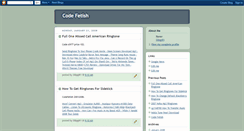 Desktop Screenshot of code-fetish.blogspot.com