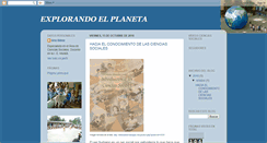 Desktop Screenshot of explorandoelplaneta.blogspot.com