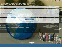 Tablet Screenshot of explorandoelplaneta.blogspot.com