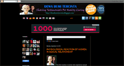 Desktop Screenshot of dewabumitercinta.blogspot.com