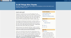 Desktop Screenshot of inallthingsgivethanks.blogspot.com