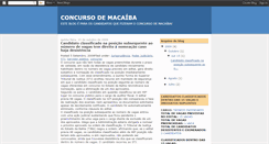 Desktop Screenshot of concursodemacaiba.blogspot.com