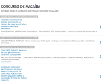 Tablet Screenshot of concursodemacaiba.blogspot.com