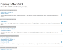 Tablet Screenshot of fightingvssharepoint.blogspot.com