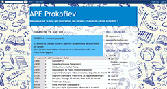 Desktop Screenshot of apeprokofiev.blogspot.com