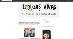Desktop Screenshot of laslenguasviven.blogspot.com