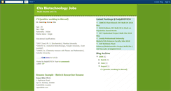Desktop Screenshot of cv-biotechnology.blogspot.com