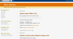 Desktop Screenshot of mein-ubuntu.blogspot.com