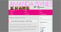 Desktop Screenshot of amandabynesfan.blogspot.com