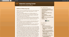 Desktop Screenshot of adwords-learning.blogspot.com