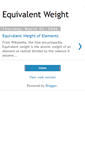 Mobile Screenshot of equivalentweight.blogspot.com