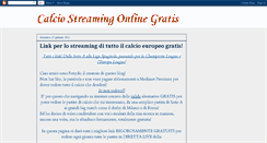 Desktop Screenshot of calcio-streaming-online.blogspot.com