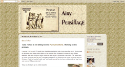 Desktop Screenshot of airypersiflage.blogspot.com