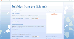 Desktop Screenshot of bubblesfromthefishtank.blogspot.com