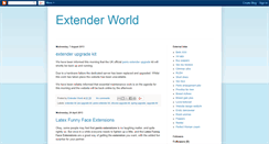 Desktop Screenshot of extenderworld.blogspot.com