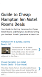 Mobile Screenshot of cheaphamptoninnmotelroomsdeals.blogspot.com