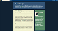 Desktop Screenshot of hrdatamanager.blogspot.com