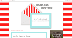 Desktop Screenshot of hopelesshostess.blogspot.com