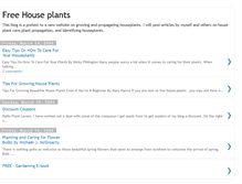 Tablet Screenshot of free-houseplants.blogspot.com