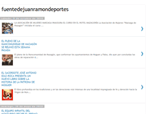 Tablet Screenshot of fuentejuanramondeportes.blogspot.com