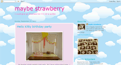 Desktop Screenshot of maybestrawberry.blogspot.com