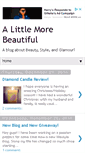 Mobile Screenshot of alittlemorebeautiful.blogspot.com