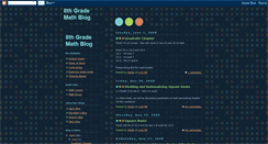 Desktop Screenshot of bmsmath8.blogspot.com