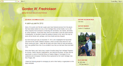 Desktop Screenshot of gordonwfredrickson.blogspot.com