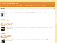 Tablet Screenshot of cartasentremarias.blogspot.com