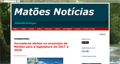 Desktop Screenshot of matoesnoticias.blogspot.com