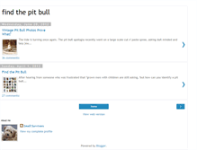 Tablet Screenshot of findthepitbull.blogspot.com