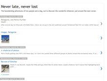 Tablet Screenshot of neverlateneverlost.blogspot.com