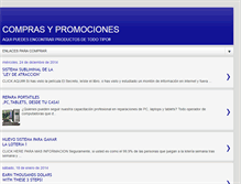Tablet Screenshot of comprasypromociones.blogspot.com