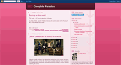 Desktop Screenshot of cinephileparadiso.blogspot.com