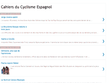 Tablet Screenshot of cahiersducyclismeespagnol.blogspot.com