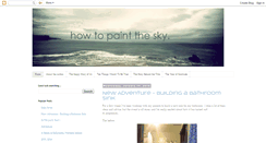 Desktop Screenshot of howtopaintthesky.blogspot.com