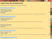 Tablet Screenshot of laberintosdelpensamiento.blogspot.com