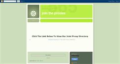 Desktop Screenshot of jointheproxies.blogspot.com