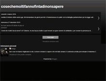 Tablet Screenshot of cosechemoltifannofintadinonsapere.blogspot.com