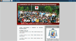 Desktop Screenshot of congresodeeducadoresarquidiocesanos.blogspot.com